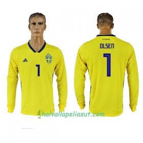 Jalkapallo Pelipaidat Ruotsi Olsen 1 World Cup 2018 Kotipaita Pitkähihainen